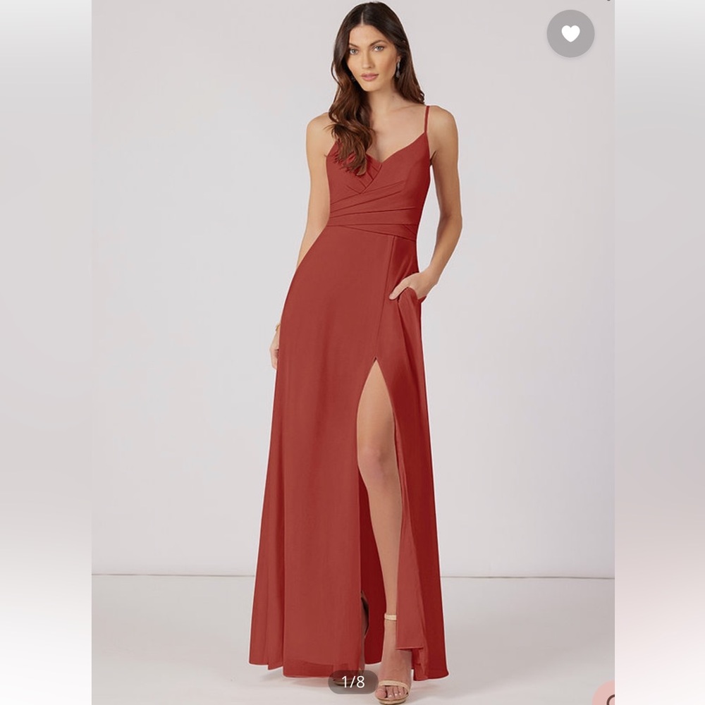 AZAZIE CITRINA bridesmaid dress terracotta